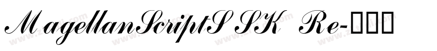 MagellanScriptSSK Re字体转换